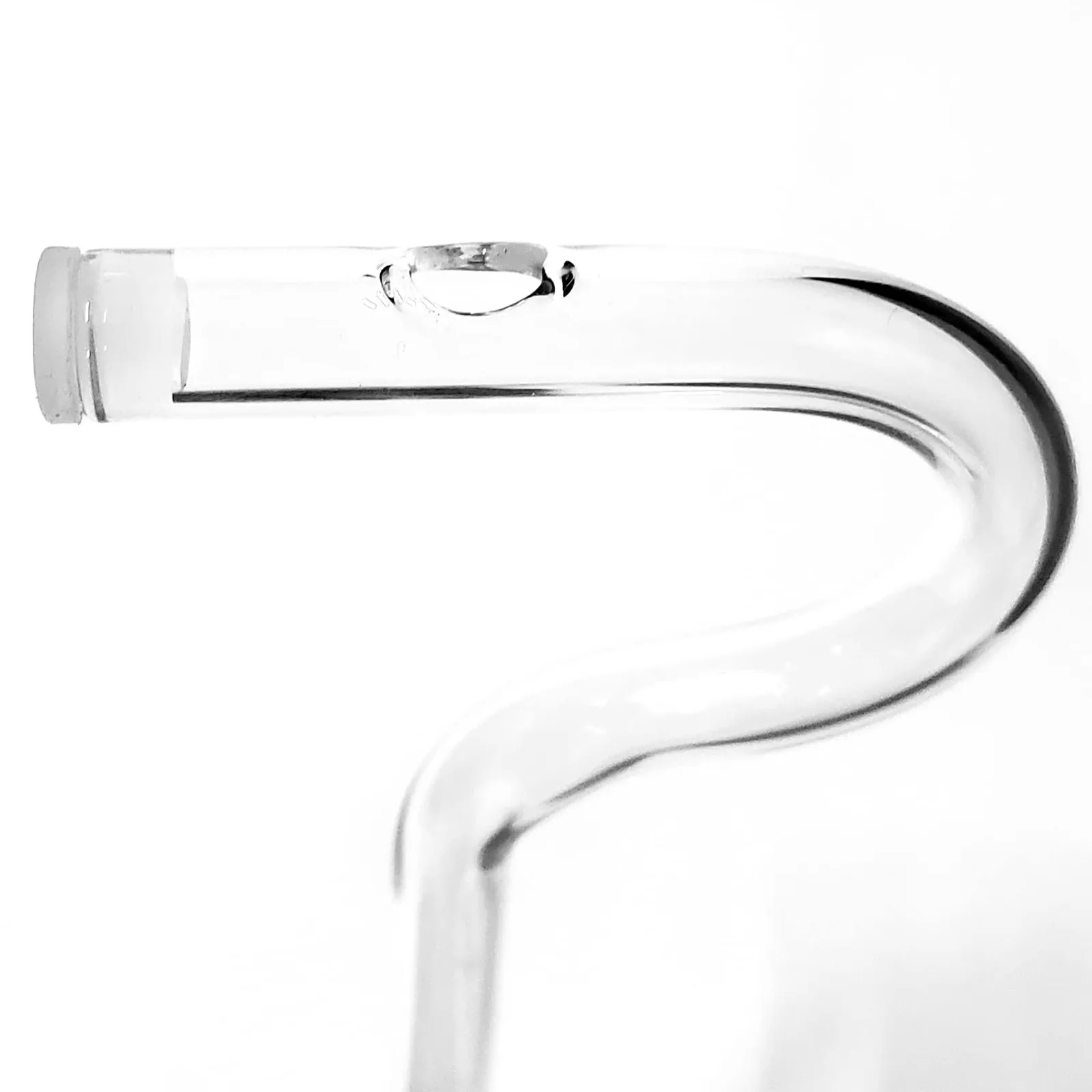 Reusable Glass Drinking Straw Flute Style Design For lips Horizontally Set Of 2
