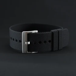 Silicone Sports Fashion Wristband Replacement Strap - 22mm (Black)