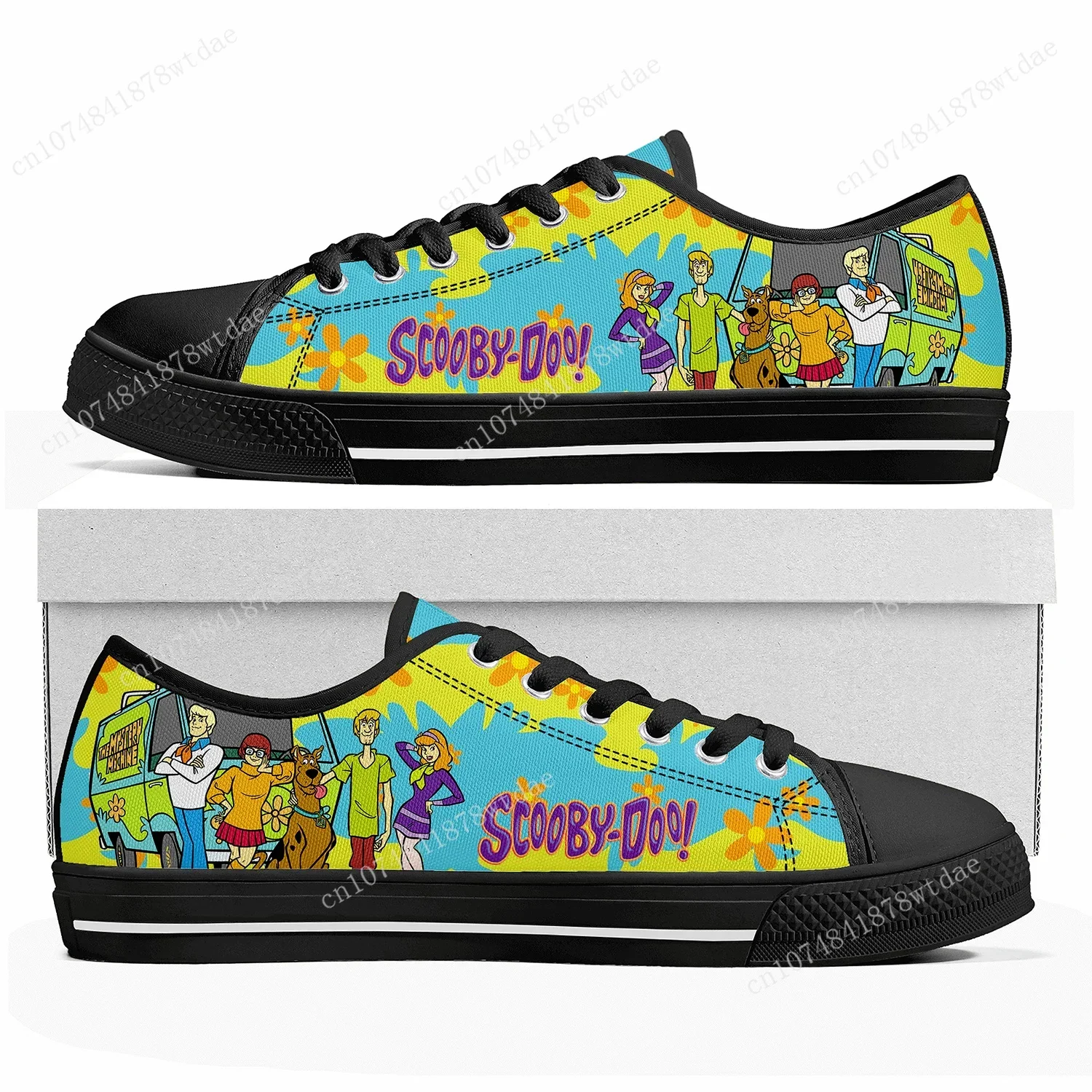 Cheech And Chong With S-Scoobys Smoke Low Top Sneakers Womens Mens Teenager High Quality Canvas Sneaker Casual Customize Shoes 2