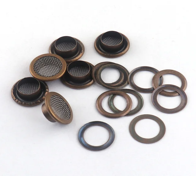 100set Silver Brass Mesh Metal Grommet Eyelets Install Tool Grommet Kits  Craft Making, Repair, Decoration and DIY Projects - AliExpress