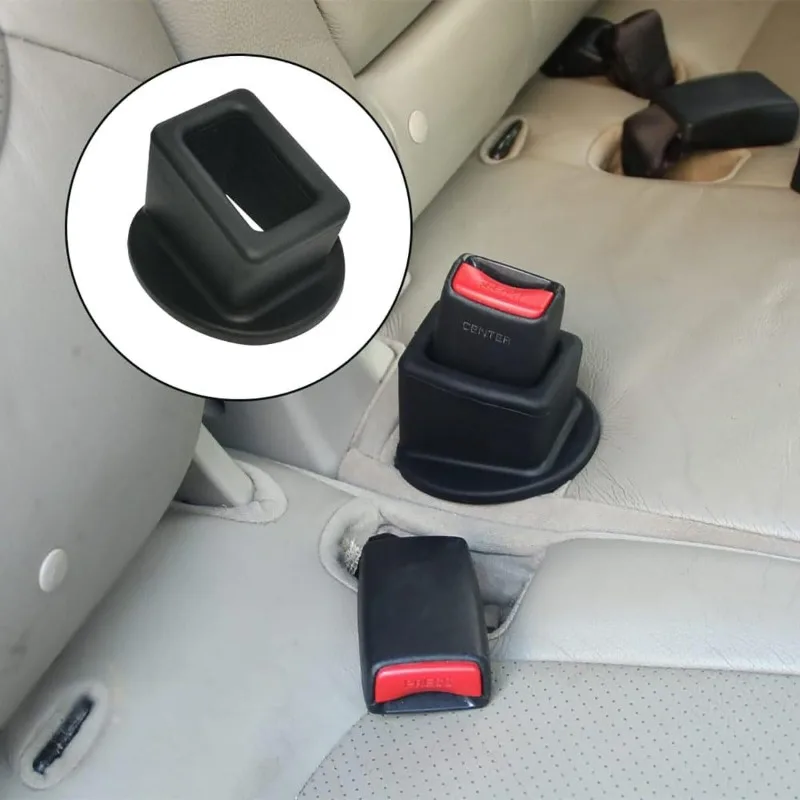 Car Seat Belt Silicone Socket Protective Cover Wear-resistant and Scratch Resistant Car Interior Modification Seat Belt Fastener