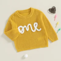 Infant Baby Girl Boy Sweater with Cute Embroidered Animals Warm Knitted Long Sleeves Pullover Toddler Knitwear for Newborns - Image 5