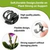 Dark Green 6-Claw Plant Clips 10-50Pcs Bundle Branch Climbing Stem Clasp Tied Orchid Flowers Support Clamps Plant Accessories 4
