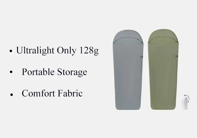 Description Picture 3 of itemNaturehike 128g Sleeping Bag Liner Ultralight Summer Sleeping Bags Cover Portable Outdoor Travel Hiking Camping Sleeping Bag