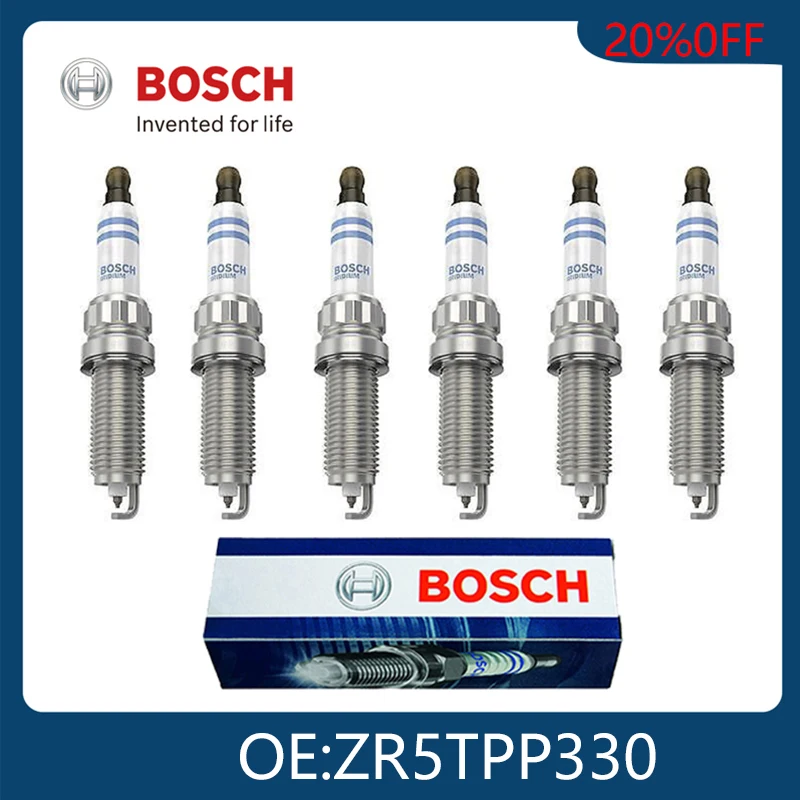 

BOSCH Original Genuine 6pcs Platinum Spark Plugs For BMW X1 X3 X4 X5 X6 Z4 Roadster E84 E89 0242145541 ZR5TPP330 Car Accessories