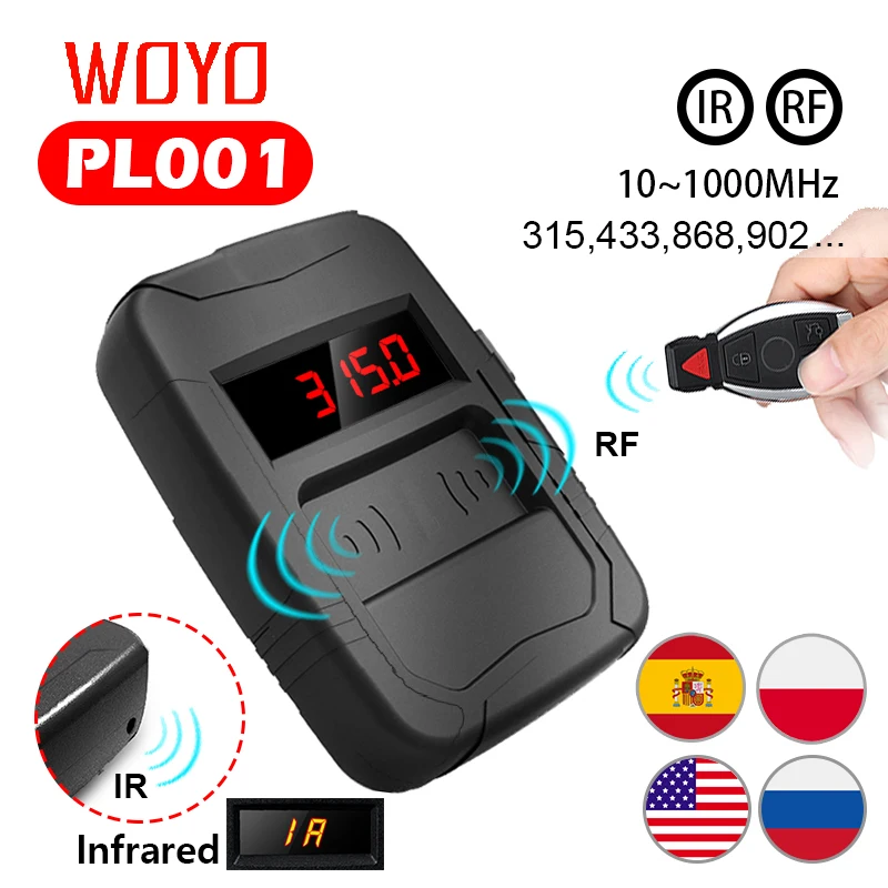 Woyo 10-1000Mhz Diagnosi Dello Strumento Di Controllo Remoto Tutti I Tipi Di Tester A Radiofrequenza A Infrarossi (Rf) (Ir) , Pl001 Frequenzimetro Tel
