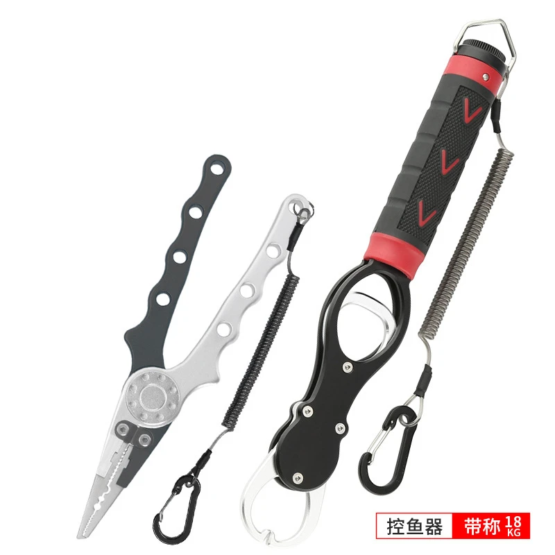 

Y145 многофункциональная рыболовная рукоятка из алюминиевого сплава устройство управления рыбой плоскогубцы рыболовный зажим открытый инструмент