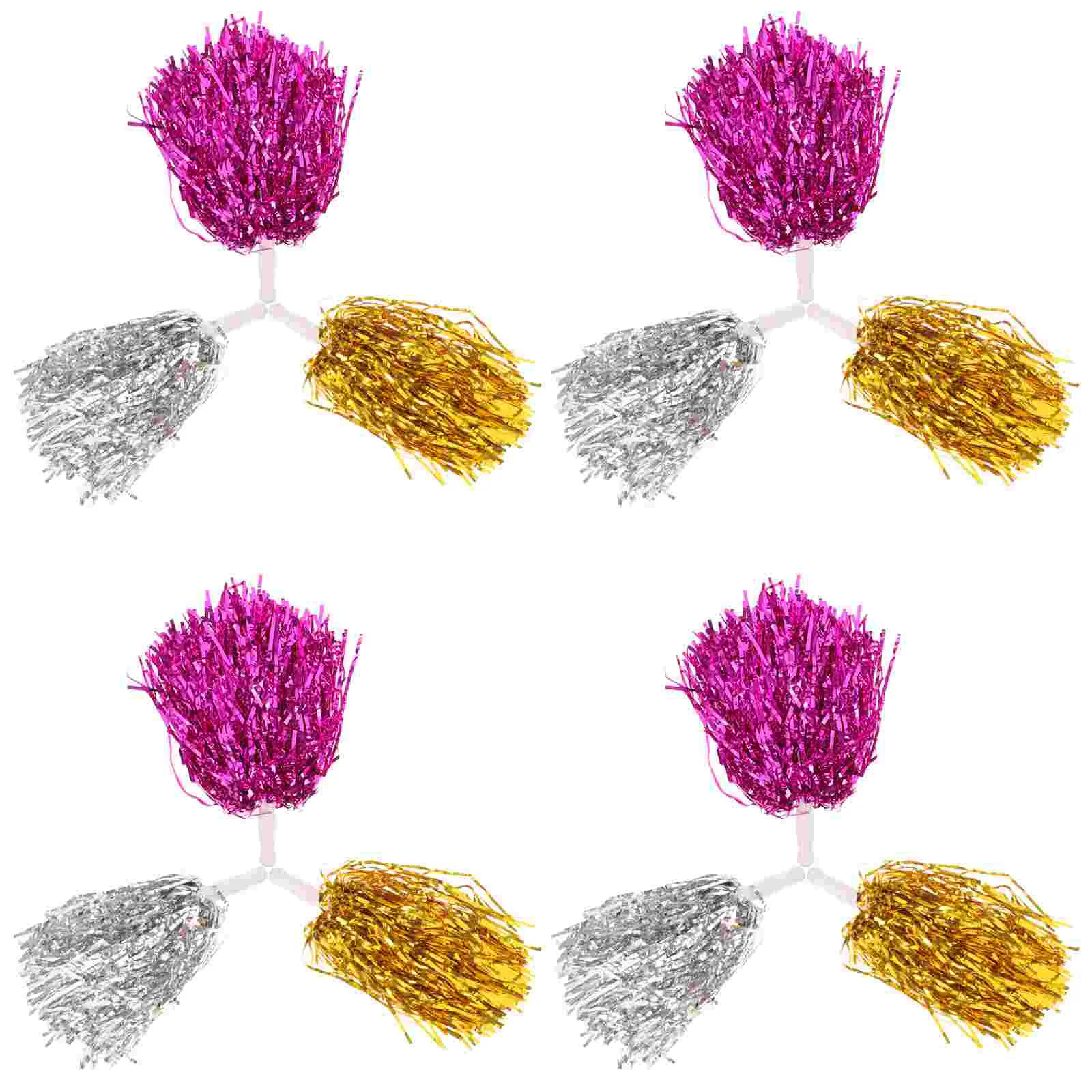 12 Pcs Cheerleading Hand Flower Ballpit Balls Pom Poms Delicate Props Cheering The Pet Cheerleader Compact Sports Meeting 3 pcs gold leaf reusable cheerleader pom poms cheering props bouquet delicate pompom pompoms plastic cheerleading