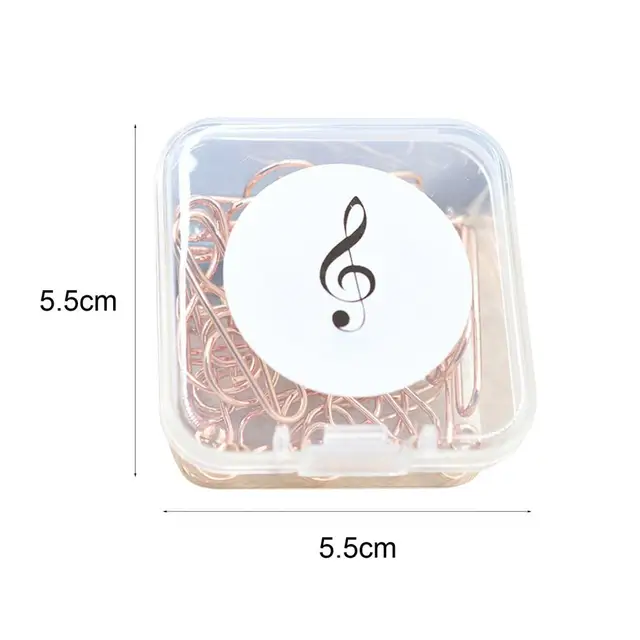 Letter Paper Clip Piano Music Book Plastic Musical Note Spring Holder