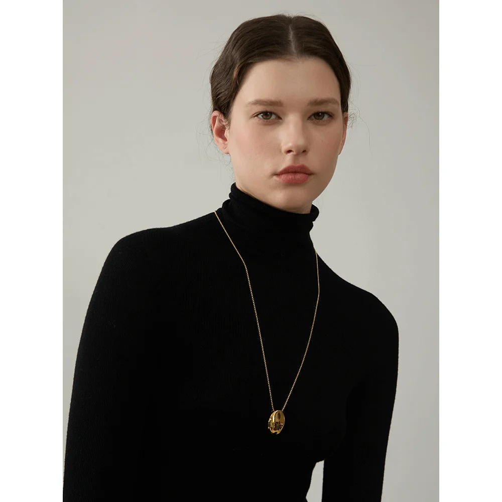Yhpup 70cm Minimalist Long Unisex Sweater Chain Jewelry 316l