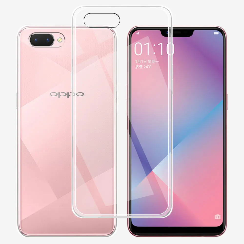 Per Oppo A3S Oppo A5 Custodia Protettiva In Silicone Morbido Trasparente Per Oppo Ax5 A5S Ax5S Coque Oppo A8 A7 Ax7 Oppo A12E A12 Funda