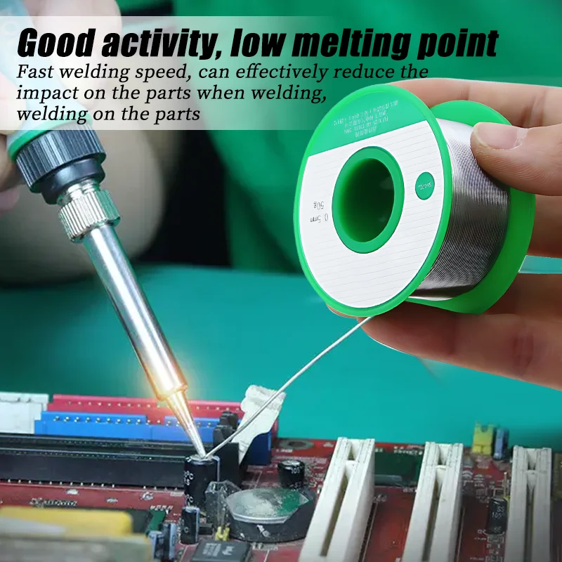 Sn99.3/Cu0.7 Soldering Wire Lead-free Tin Solder Wire Soldering Rods Low Temperature Easy Melt Welding Rod Cored Welding Wires