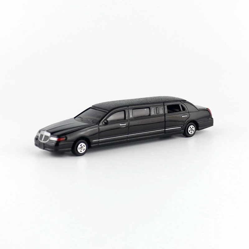 Vehículo de juguete de Metal fundido a presión, escala 1:60, modelo vehículo de juguete, estirar Lincoln limusine, colección de coches educativos de lujo, regalo para niños, puertas que pueden abrir|Juguete