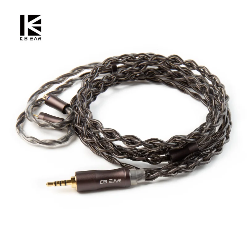 

KBEAR Hazy 6N Graphene+Copper-Silver Alloy Mixedly Braided Upgrade Cable MMCX/2Pin Connector 3.5mm/2.5mm/4.4mmPlug Earphone Wire