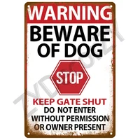 Warning Retro Tin Sign for Home Room Wall Decor Art Metal Sign Vintage Bars Garage Cafe Club Man Cave Pubs Mural Plate Poster 4