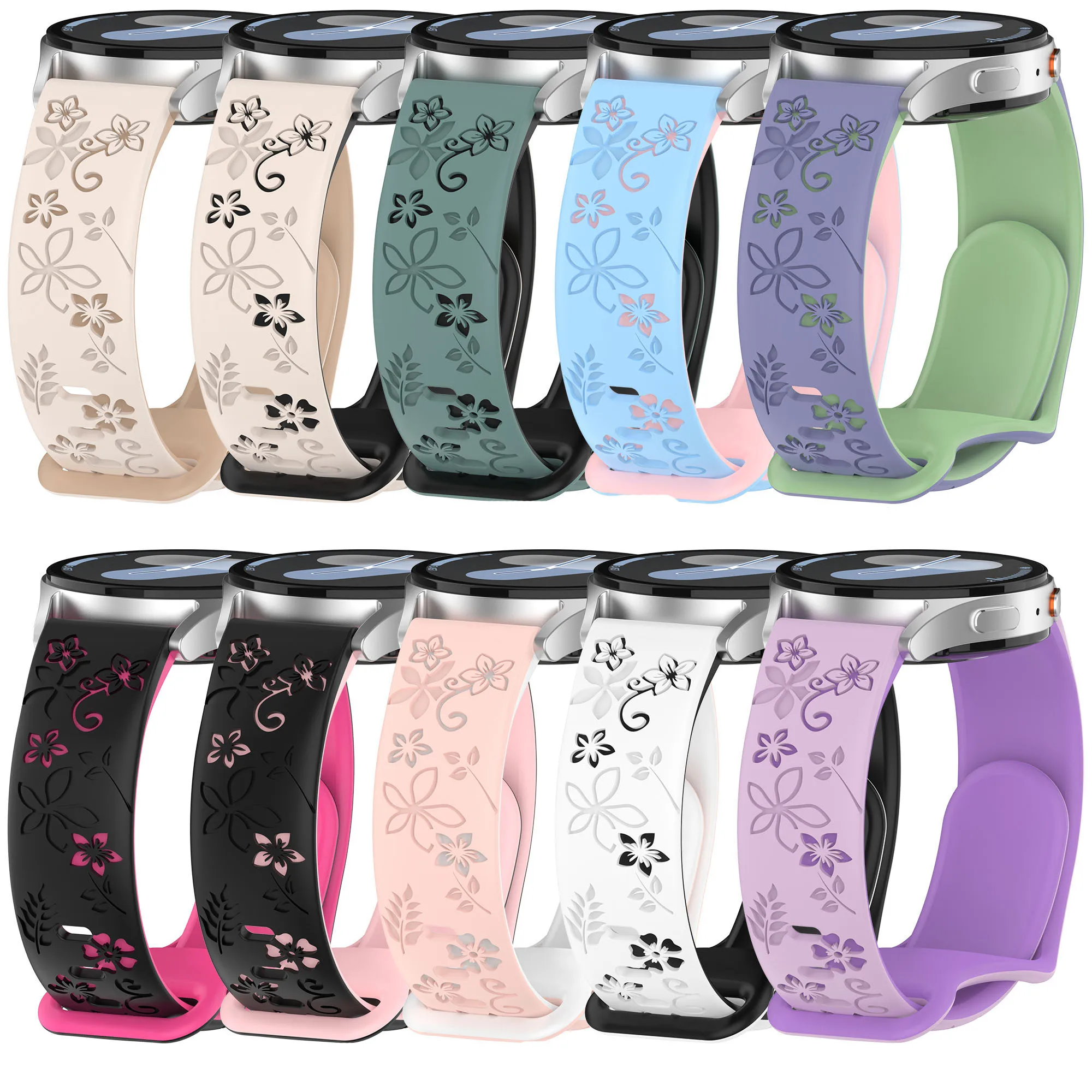 18mm Silicone Watch Band Replacement Strap Bracelet