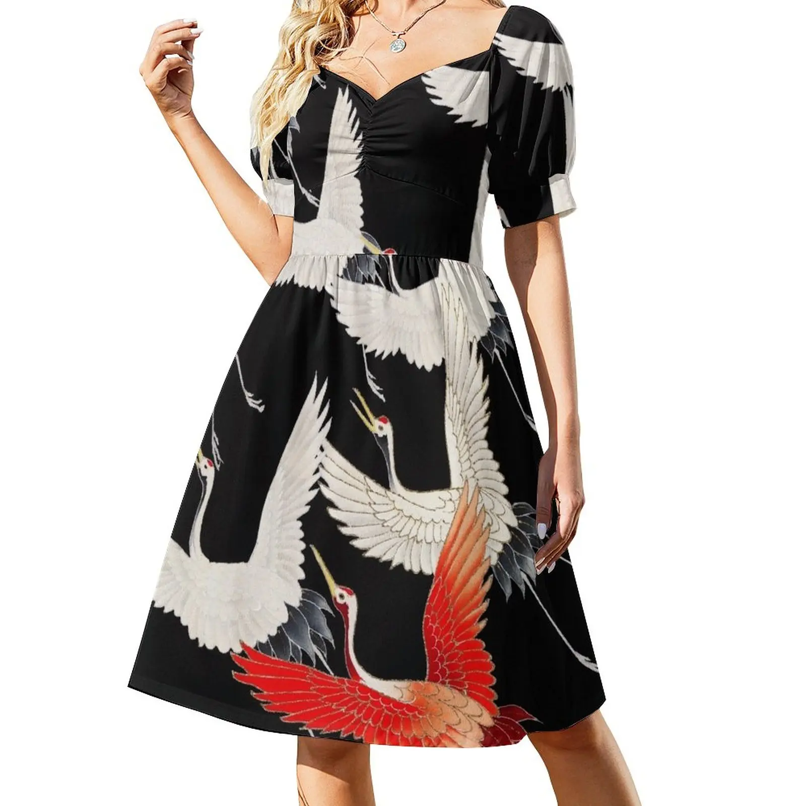 

Роскошное женское вечернее платье журавля без рукавов для выпускного вечера