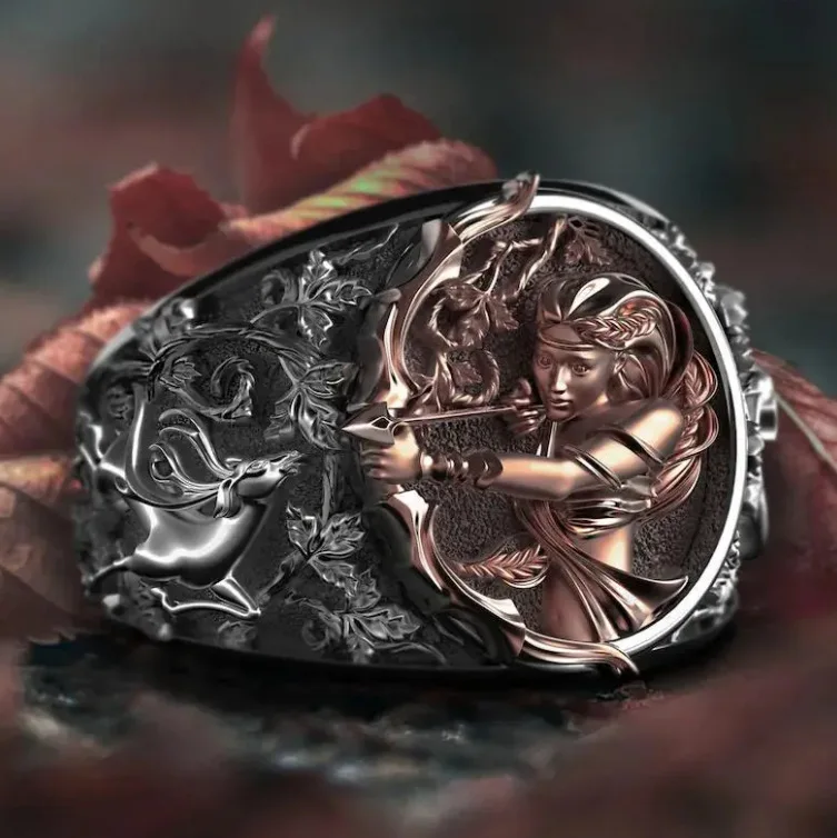 Bague déesse grecque antique