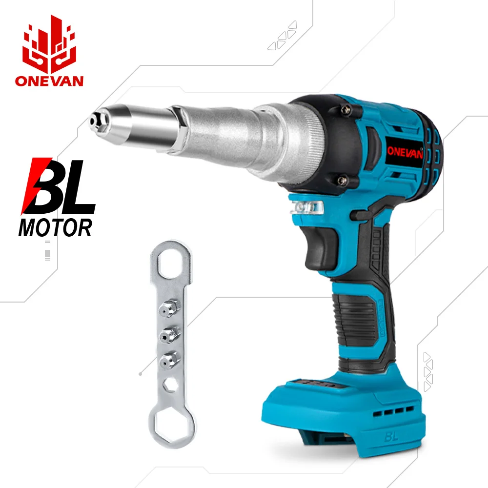 20000N Brushless Electric Rivet Gun Cordless Rivet Nut Gun 720W Drill Insert Power Tool Makita 18V Battery Pin rivet gun