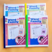 Word Family Stories and Activities Level A~D Children kid learning English root classification English Book for perschool 1