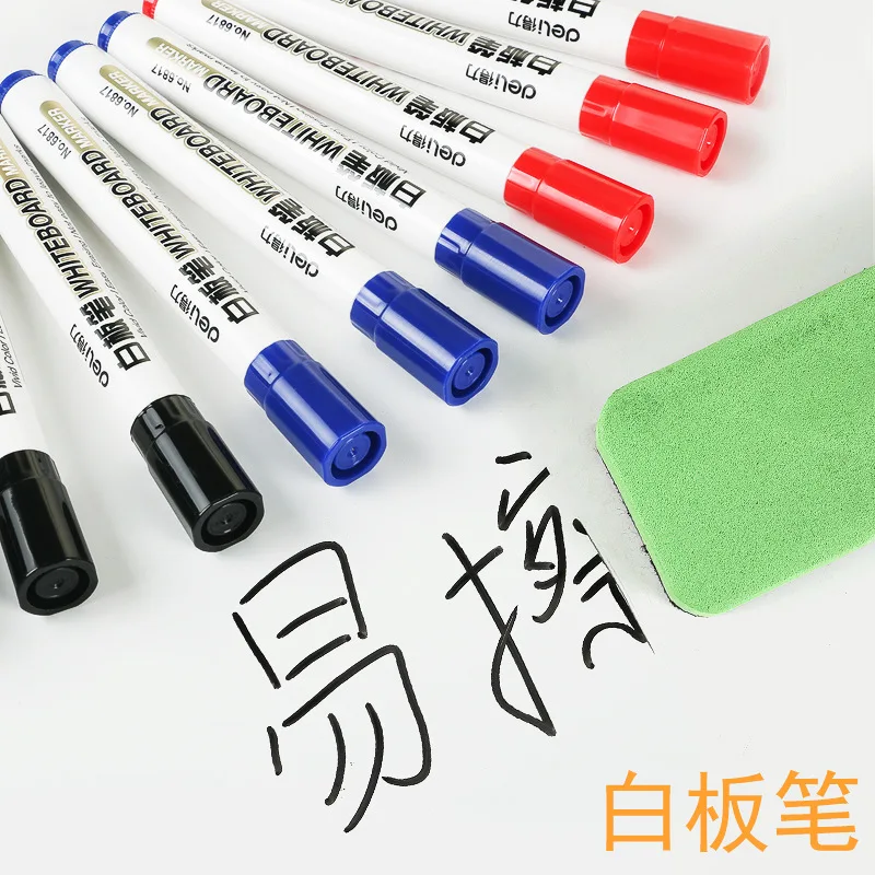 Erasable Whiteboard Pen 20pcs Teaching Demonstration Water Based Whiteboard Marker Display Board Pen Blackboard Stationery
