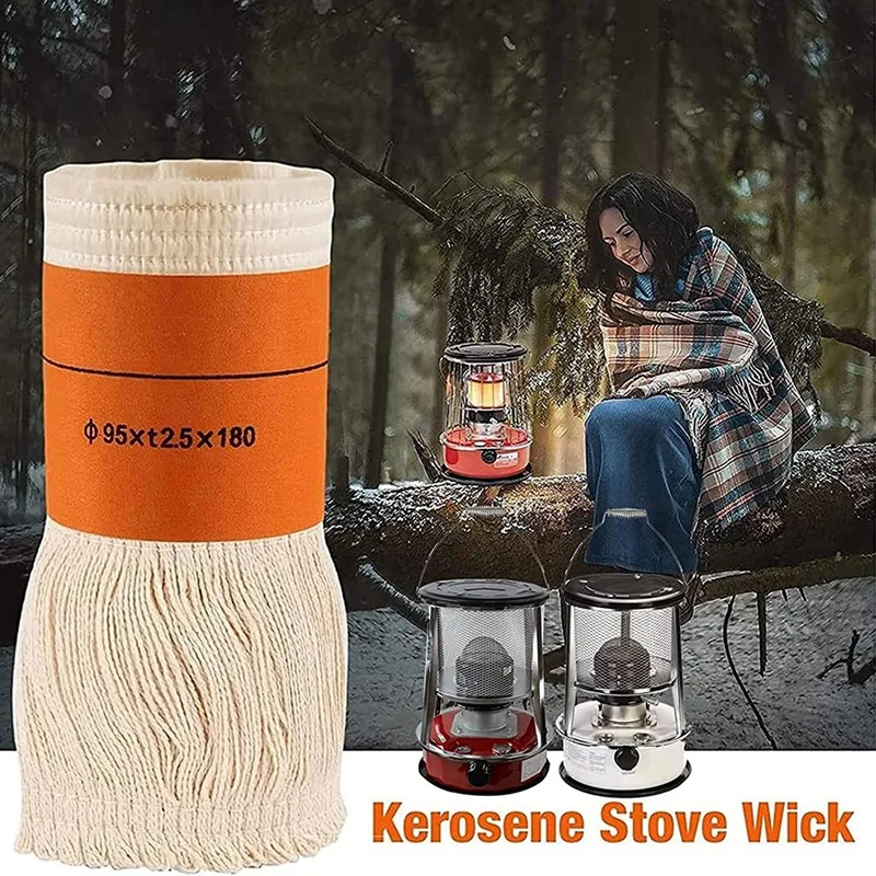 4 Pieces Wick Orange&Creamy-White 9.5 X 18Cm For Petroleum Stove For Indoor Use, Wicks Petroleum Heating Heater,