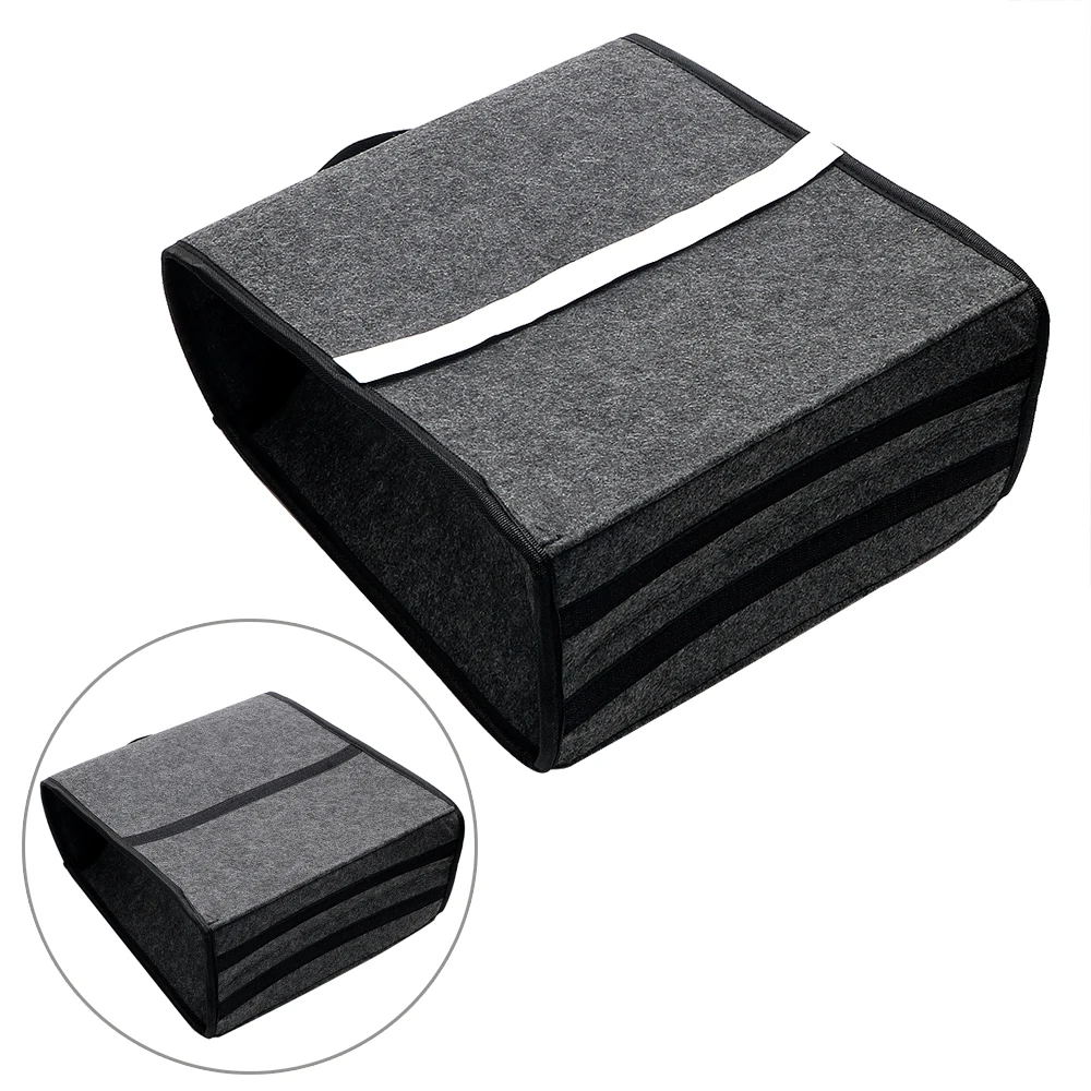 Auto Rear Storage Pouch Soft Felt Car Organizer Folding Holder Box Seat  Back Tool Bag Car Styling Car Trunk Storage Bags - AliExpress