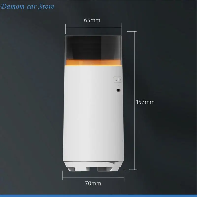 향기 기능이 있는 A2UC USB 차량용 가습기 홈 오피스 및 여행용 소형 디자인 100ml 물 용량