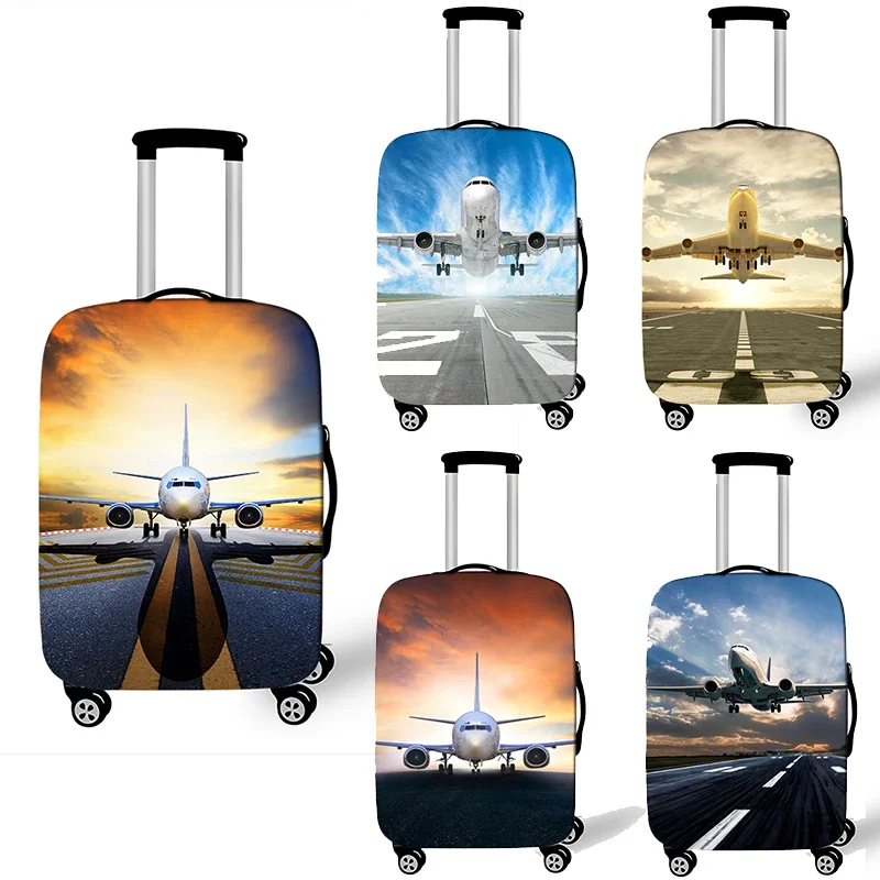 

Airplane Print Luggage Cover Accessories Elastic Suitcase The Flight For Travel Anti-Dust Trolley Case Protective Covers