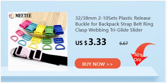 2/3/4Pcs Meetee 20-38mm Metal Side Release Buckles for Backpack Strap Pet Collar Belt Fast Clasp DIY Hardware Sewing Accessories