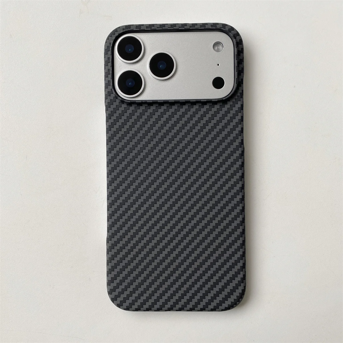 SlimFrameless Carbon Fiber Hard Phone Case für Apple IPhone Air 17 16 15 14 Plus 13 12 11 Pro Max Schutzhülle – Detail 14