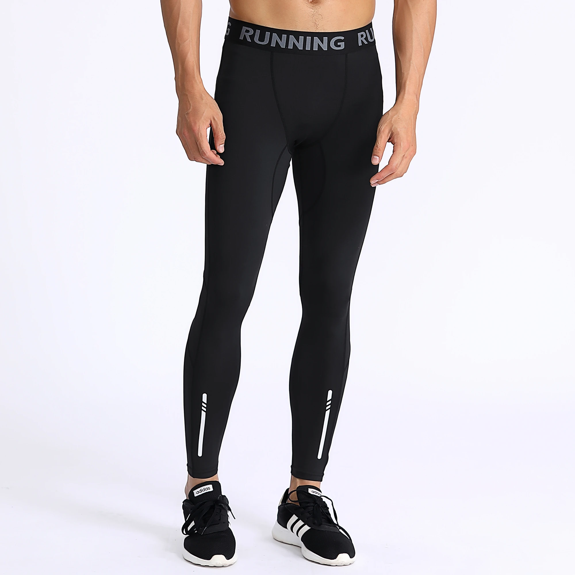 Men Running Pants Leggings Work Out Sport Fitness Gym Yoga Basketball Cycling Tights Underwear Clothing Reflective Quick Drying