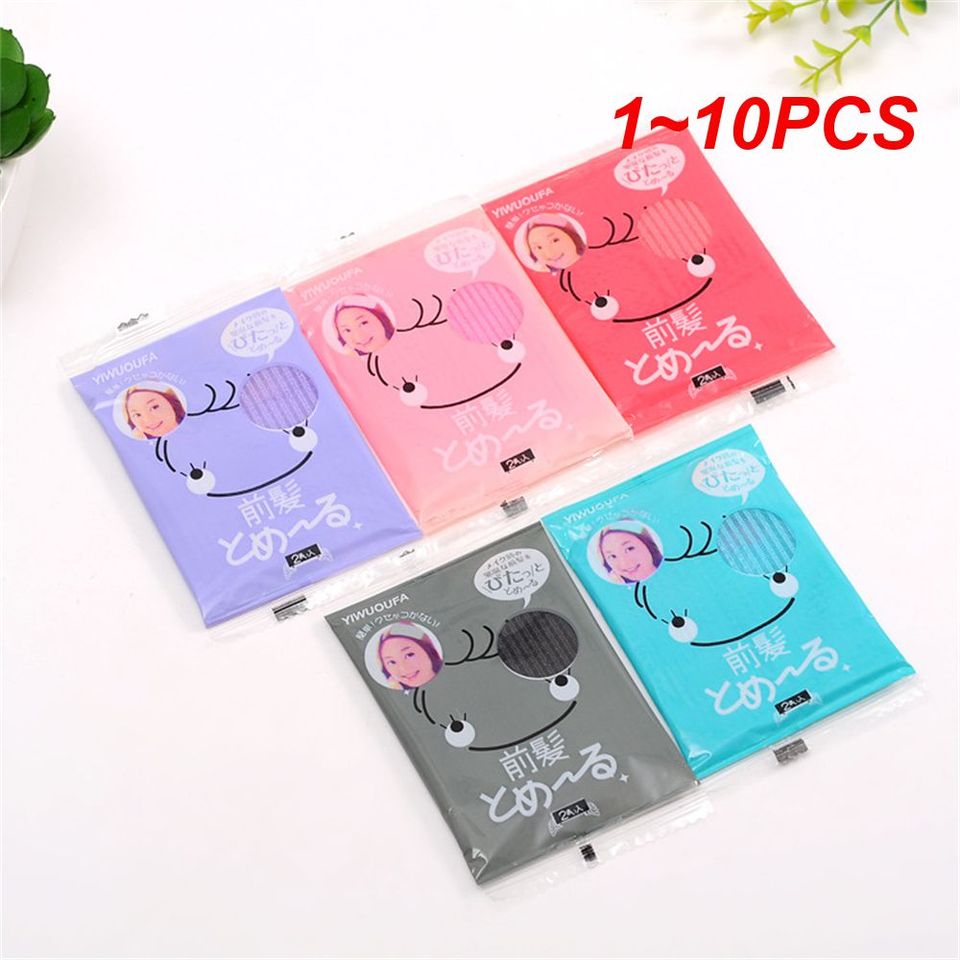 1~10PCS No Trace Bangs Paste Posts 2-piece Package For Hair Styling Cutting Grippers Hair Holder Fashion Stabilizer