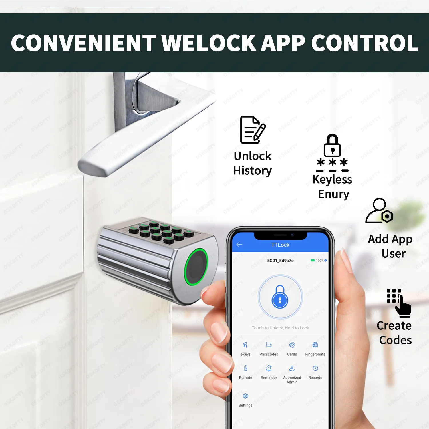 هل المملكة العربية السعودية TTLOCK قفل إلكتروني بب...