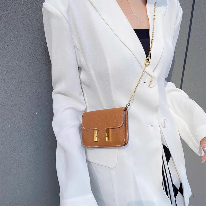 Hot Constance Slim Bag Retrofit Single-Shoulder Diagonal Liner With Cowhide Material Wallet Transformation Diagonal Bag strap