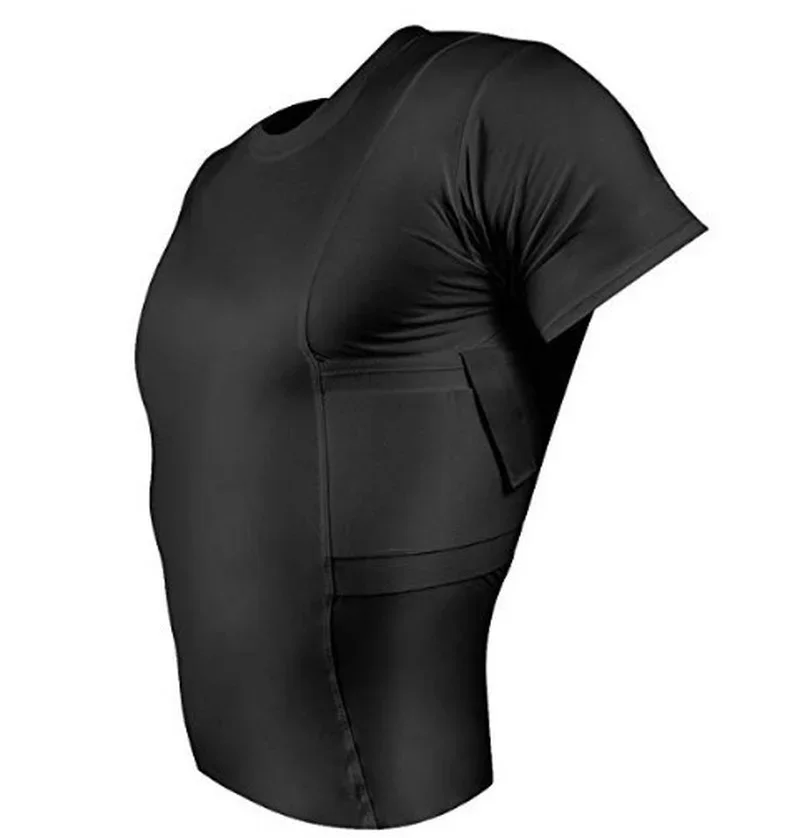 Tactical Clothes Concealed Carry T-Shirt Pistol Holster Tactical Short Sleeve Shirt Gun Holster for Men Women Invisible Carry