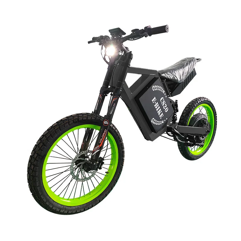 New CS20 72V 12000W Electric Mountain Bike Aluminum Frame Stealth Bomber Electric Bike
