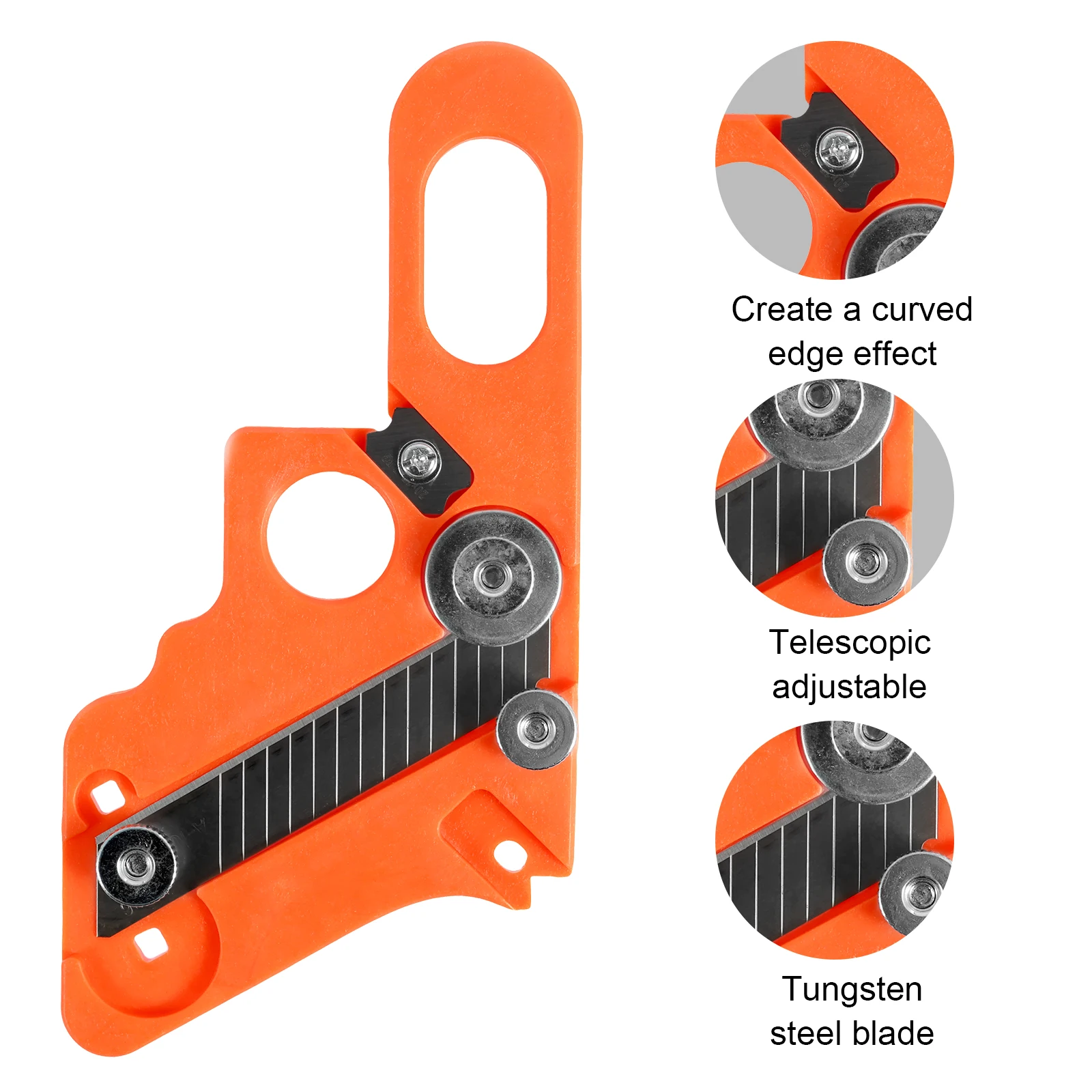 Woodworking Tools Edge Banding Trimmer Veneer Edge Cutter 10Pcs Blade 4Pcs Circular Scraper