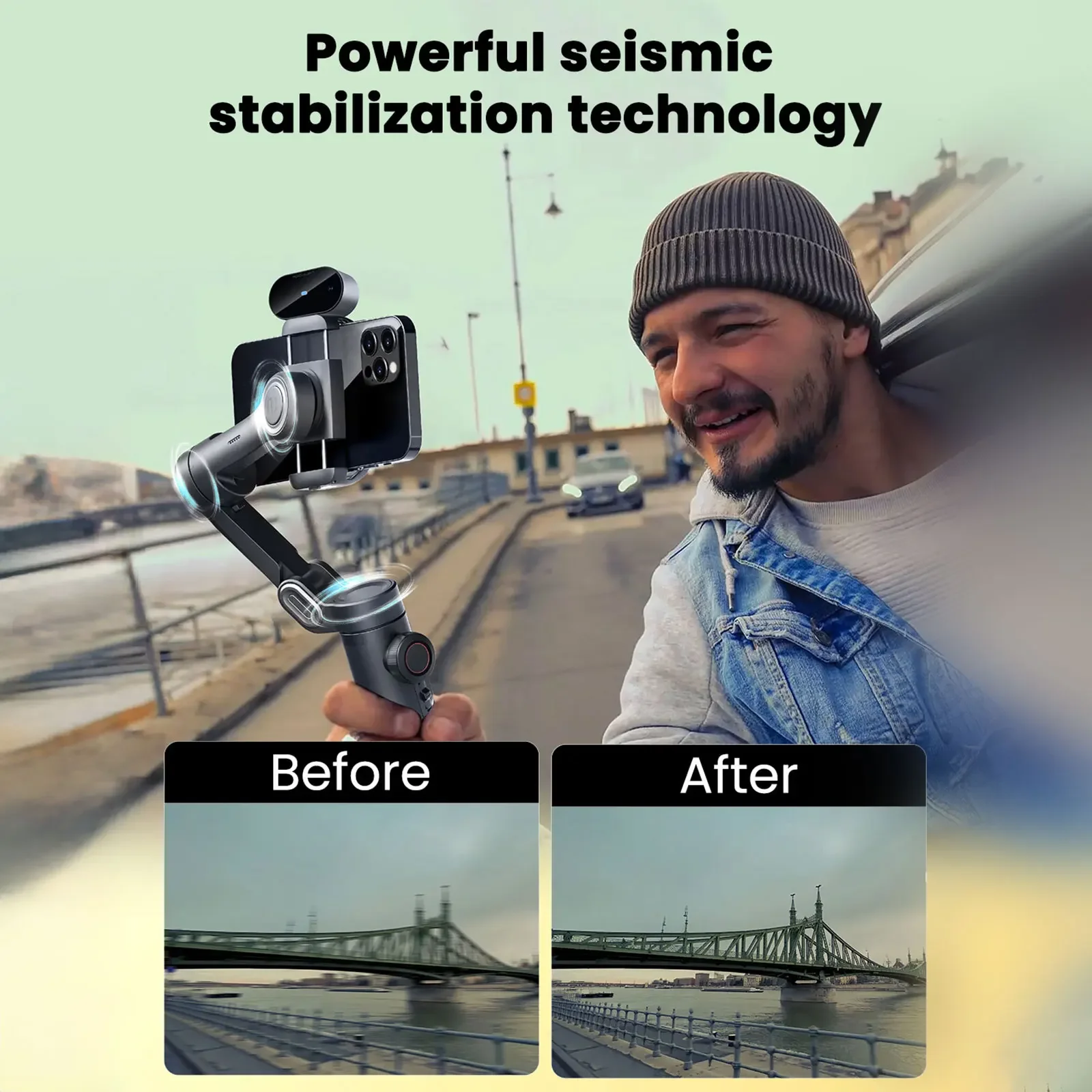 AOCHUAN Smart XE 3-Axis Handheld Gimbal Stabilizer for Smartphone for iPhone Android Face Tracking Vlog handheld gimbal stabilizer gimbal stabilizer handheld gimbal