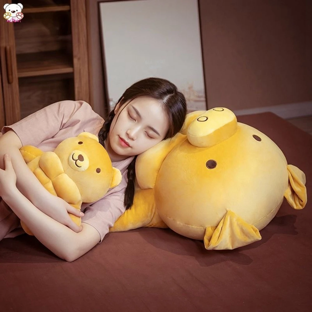 어린이 명절 선물용 재미있는 봉제 장난감 쿠션, 재미있는 장식, 3 개의 근육 포옹 베개, 사자 곰 돼지 창의적, 30cm