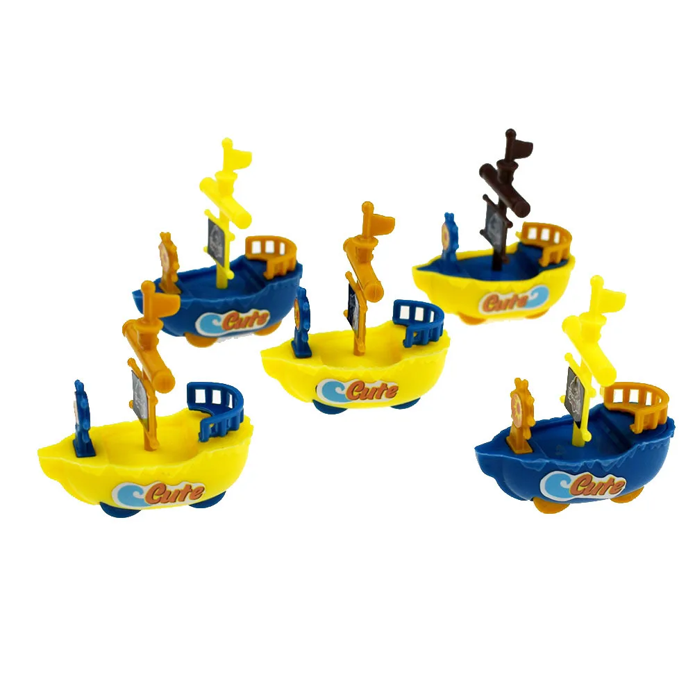 Mini bateau de Pirate assemblé, 15 pièces, Puzzle, jouets pour enfants, cadeaux d'anniversaire, remplissage de Pinata, récompense de la maternelle