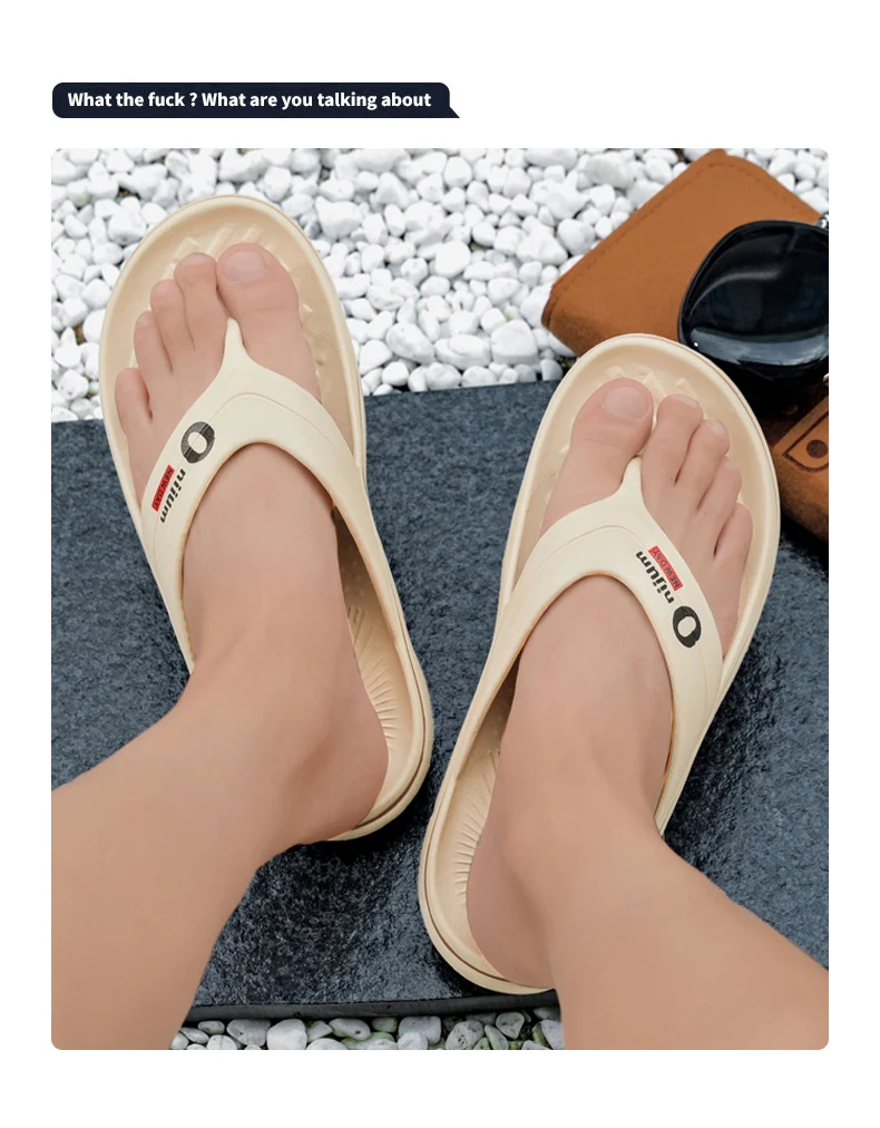 شباشب رجالية صيفية غير قابلة للانزلاق من مادة EVA صنادل منزلية خفيفة الوزن شرائح ناعمة عالية الجودة موضة حمام الشاطئ في الهواء الطلق