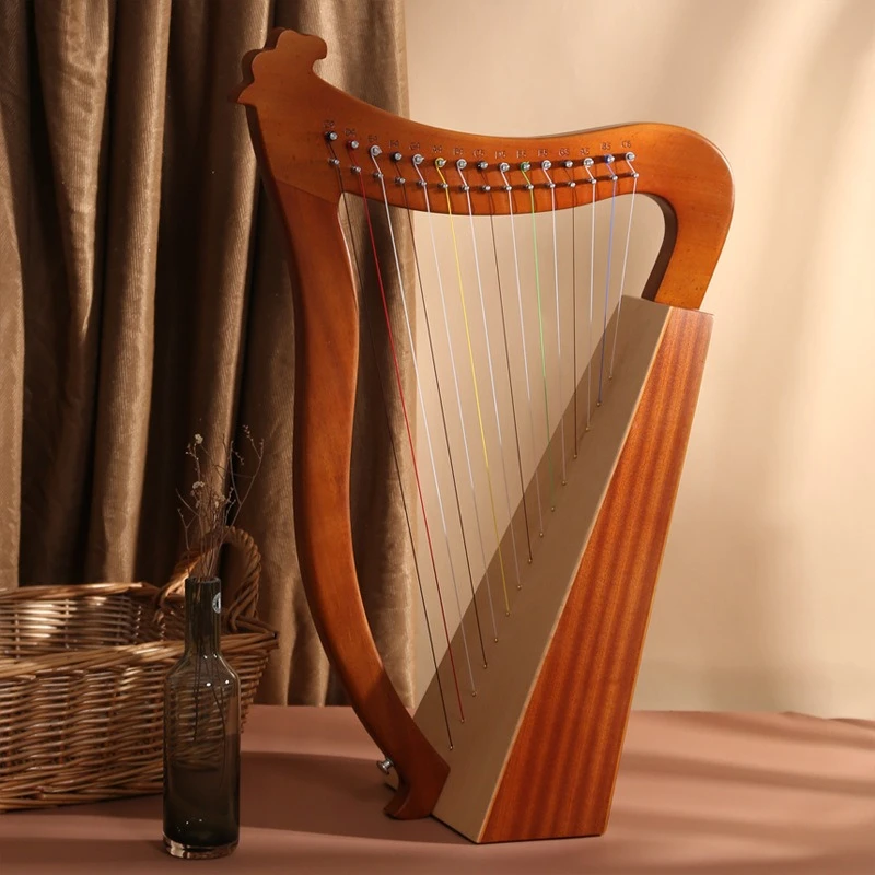 Harp Musical Instrument 15/19/23 Strings Harp Professional Portable Lyre Harp Rare Musical Instrument Children's Classical Musical Instrument Accessorie