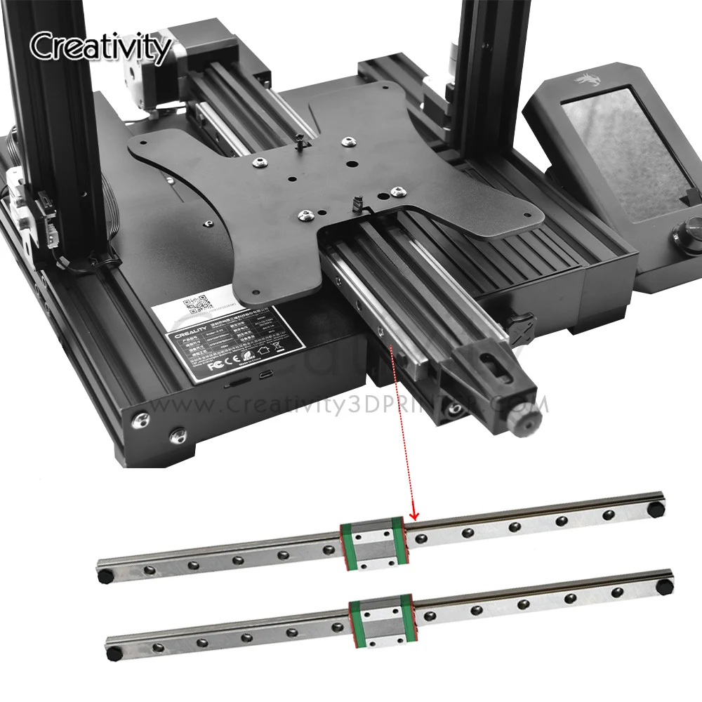 듀얼 Y 축 선형 레일 업그레이드 키트, Ender 3 V2/PRO/Ender3 S1/Ender 3V3 SE, Ender 3/V2 3D 프린터 키트용 X 축 업그레이드 키트