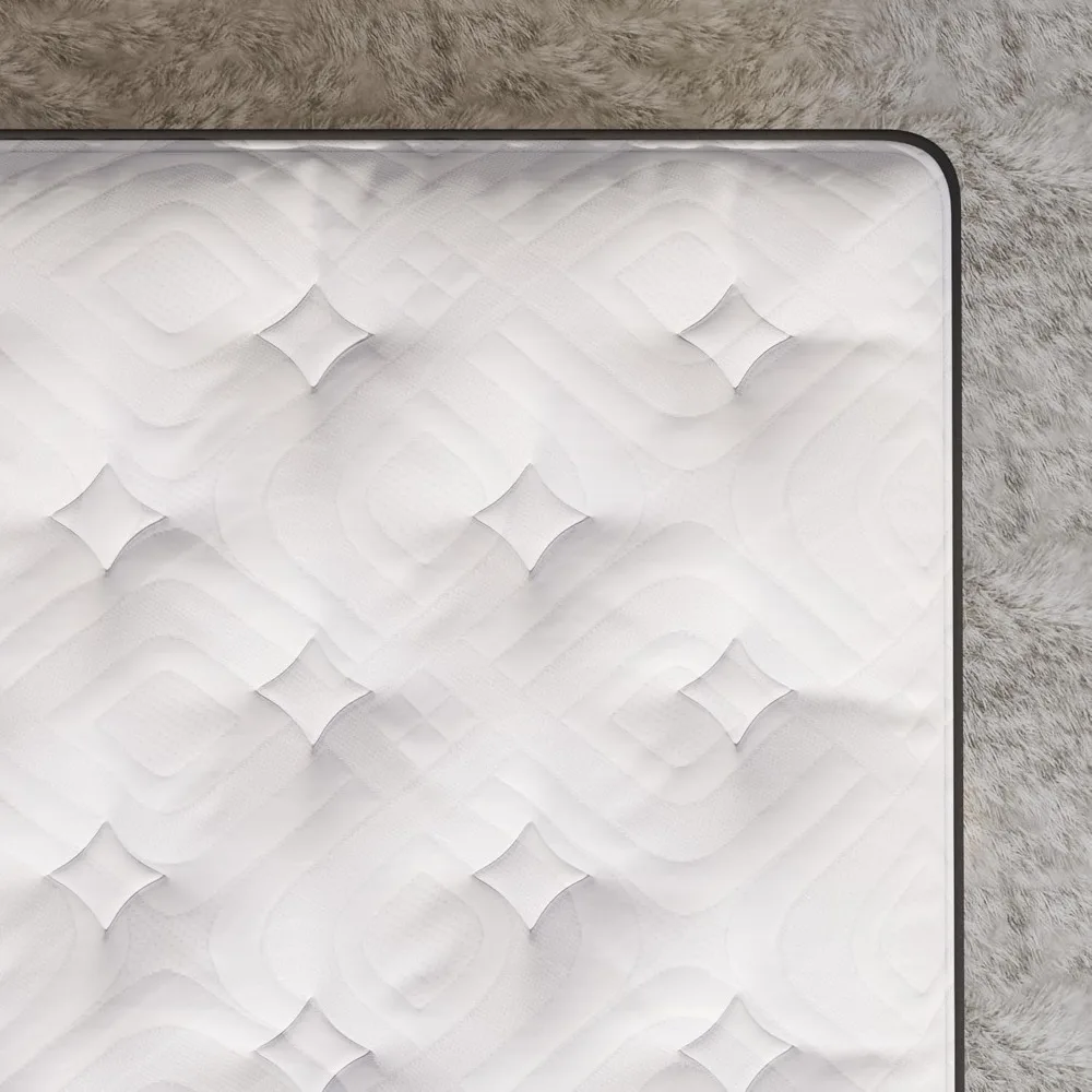 King Mattress, Extra Lumbar & Hip Support, Pain Relieving Soft Bed Motion-Isolation, Fiberglass Free, 12 Inch Plush Mattress 6