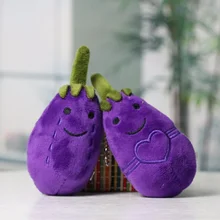 

Kawaii Eggplant Plush Toys Cute Plant Plushie Pillow Funny Doll for Girl Friend Creative Food Cushion for Kids Christmas Gift