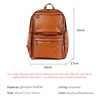 Genuine Leather Men Backpack Vintage Laptop Bag Large Capacity Travel Backpack Head Layer Cowhide Leather Computer Bag pack 5