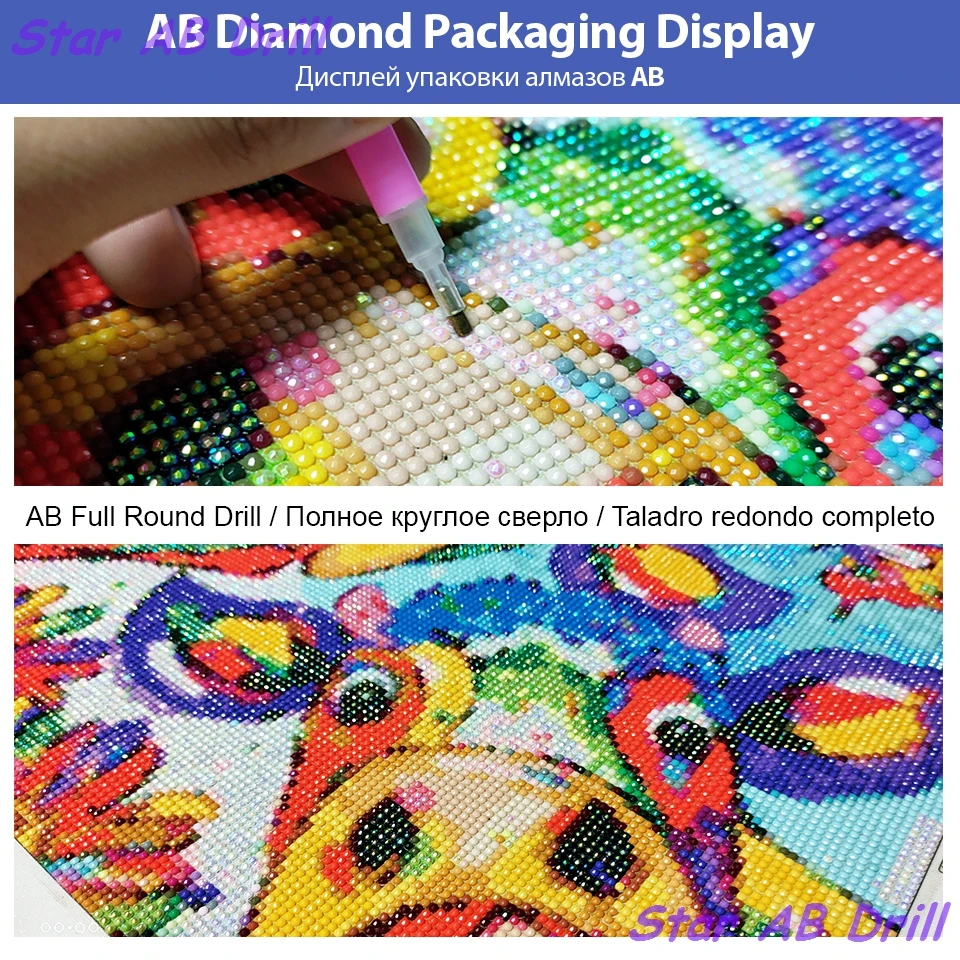 5D Diamond Painting Kit Completo, Pittura Diamante fai da te Art