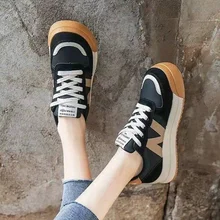 

Plate Shoes Women's Sneakers 2022 Spring New White Shoes Casual Breathable Thick Bottom Student Sports Heightening Women's Shoes