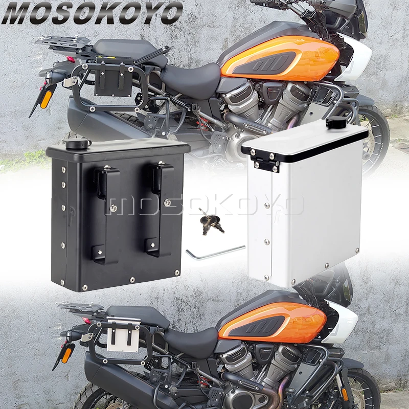

Для Harley PAN AMERICA 1250 RA1250 S 2021-2024 2.3L правый боковой кронштейн ящик для инструментов коробка для хранения фотоаксессуары RA 1250 S